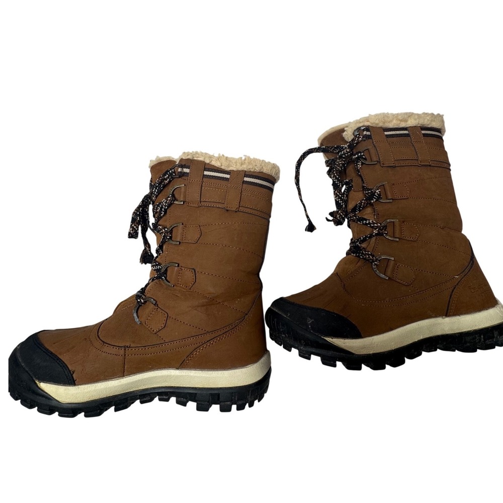 Bearpaw Desdemona Women Brown Waterproof Winter Snow Boots Faux Fur Lined.Size 9